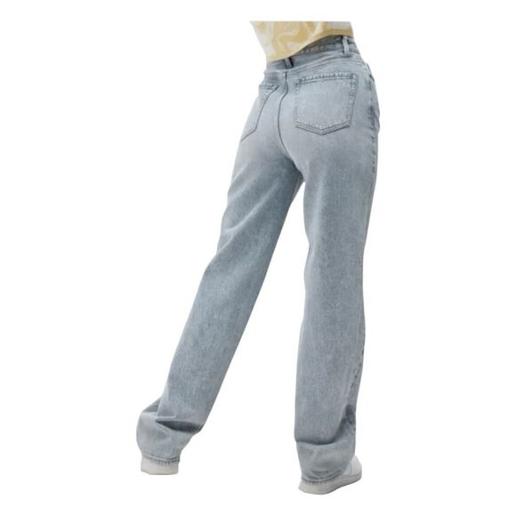 Pacsun '90s Boyfriend Jeans Light Blue Wash Stretch Denim 25 - Picture 3 of 7